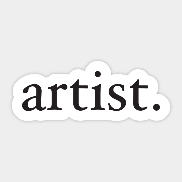artist. Sticker by studioaartanddesign